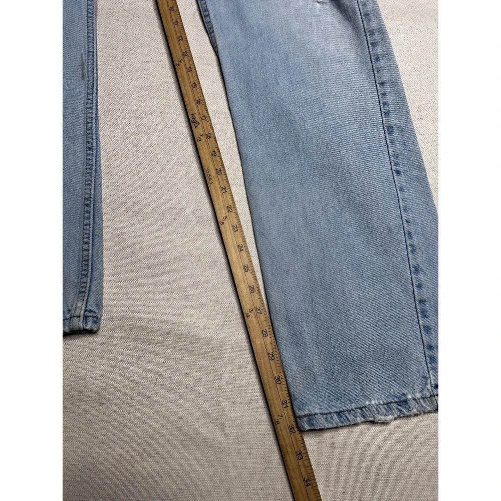 Vintage Levi's 505 Regular Fit Jeans Men's 36x34 USA  Light Wash Straight Leg